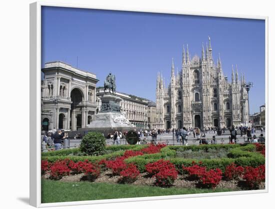 Piazza Del Duomo, Milan, Lombardy, Italy-Hans Peter Merten-Framed Photographic Print