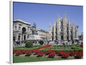 Piazza Del Duomo, Milan, Lombardy, Italy-Hans Peter Merten-Framed Photographic Print