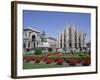 Piazza Del Duomo, Milan, Lombardy, Italy-Hans Peter Merten-Framed Photographic Print