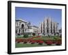 Piazza Del Duomo, Milan, Lombardy, Italy-Hans Peter Merten-Framed Photographic Print