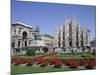 Piazza Del Duomo, Milan, Lombardy, Italy-Hans Peter Merten-Mounted Photographic Print