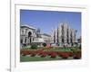 Piazza Del Duomo, Milan, Lombardy, Italy-Hans Peter Merten-Framed Photographic Print