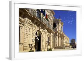 Piazza Del Duomo, Ortygia, Syracuse, Sicily, Italy-Neil Farrin-Framed Photographic Print