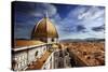 Piazza Del Duomo with Basilica of Saint Mary of the Flower, Florence, Italy-null-Stretched Canvas