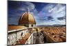 Piazza Del Duomo with Basilica of Saint Mary of the Flower, Florence, Italy-null-Mounted Photographic Print