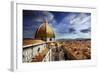 Piazza Del Duomo with Basilica of Saint Mary of the Flower, Florence, Italy-null-Framed Photographic Print