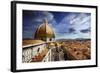 Piazza Del Duomo with Basilica of Saint Mary of the Flower, Florence, Italy-null-Framed Photographic Print