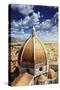 Piazza Del Duomo with Basilica of Saint Mary of the Flower, Florence, Italy-null-Stretched Canvas
