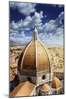 Piazza Del Duomo with Basilica of Saint Mary of the Flower, Florence, Italy-null-Mounted Photographic Print