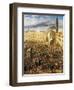 Piazza Del Mercato in Naples, Detail from the Revolt of Masaniello-Domenico Gargiulo-Framed Giclee Print