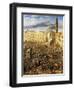 Piazza Del Mercato in Naples, Detail from the Revolt of Masaniello-Domenico Gargiulo-Framed Giclee Print