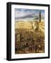 Piazza Del Mercato in Naples, Detail from the Revolt of Masaniello-Domenico Gargiulo-Framed Giclee Print