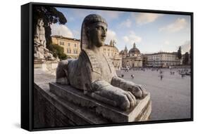 Piazza Del Popolo in Rome, Lazio, Italy, Europe-Julian Elliott-Framed Stretched Canvas