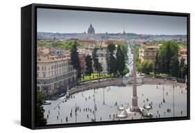 Piazza Del Popolo, Rome, Lazio, Italy, Europe-Frank Fell-Framed Stretched Canvas