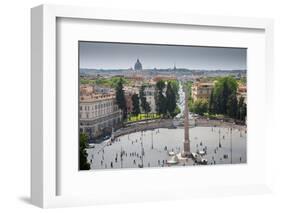 Piazza Del Popolo, Rome, Lazio, Italy, Europe-Frank Fell-Framed Photographic Print