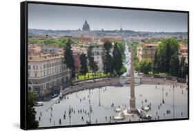 Piazza Del Popolo, Rome, Lazio, Italy, Europe-Frank Fell-Framed Stretched Canvas