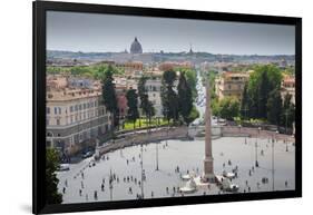 Piazza Del Popolo, Rome, Lazio, Italy, Europe-Frank Fell-Framed Photographic Print