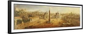 Piazza Del Popolo, Rome-Vanvitelli (Gaspar van Wittel)-Framed Giclee Print