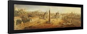 Piazza Del Popolo, Rome-Vanvitelli (Gaspar van Wittel)-Framed Giclee Print