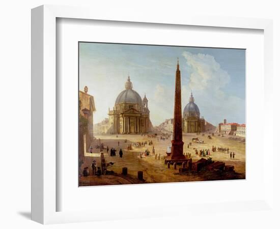 Piazza Del Popolo, Rome-Italian-Framed Premium Giclee Print