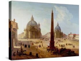 Piazza Del Popolo, Rome-Italian-Stretched Canvas