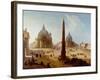 Piazza Del Popolo, Rome-Italian-Framed Giclee Print