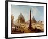 Piazza Del Popolo, Rome-Italian-Framed Giclee Print