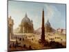 Piazza Del Popolo, Rome-Italian-Mounted Giclee Print