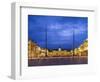 Piazza dell'Unita d'Italia in Trieste at blue hour-enricocacciafotografie-Framed Photographic Print