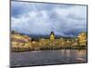 Piazza dell'Unita d'Italia in Trieste at blue hour-enricocacciafotografie-Mounted Photographic Print