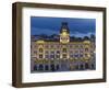 Piazza dell'Unita d'Italia in Trieste at blue hour-enricocacciafotografie-Framed Photographic Print