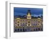 Piazza dell'Unita d'Italia in Trieste at blue hour-enricocacciafotografie-Framed Photographic Print