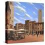 Piazza Della Cisterna San Gimignano Tuscany-Richard Harpum-Stretched Canvas