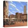 Piazza Della Cisterna San Gimignano Tuscany-Richard Harpum-Stretched Canvas