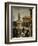 Piazza Della Loggia in Snow-Angelo Inganni-Framed Giclee Print