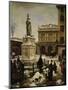 Piazza Della Loggia in Snow-Angelo Inganni-Mounted Giclee Print