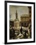 Piazza Della Loggia in Snow-Angelo Inganni-Framed Giclee Print