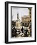 Piazza Della Loggia in the Snow in Brescia, 1879-Angelo Inganni-Framed Giclee Print