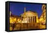 Piazza Della Rotonda and the Pantheon, Rome, Lazio, Italy, Europe-Julian Elliott-Framed Stretched Canvas