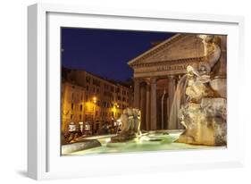 Piazza Della Rotonda and the Pantheon, Rome, Lazio, Italy, Europe-Julian Elliott-Framed Photographic Print