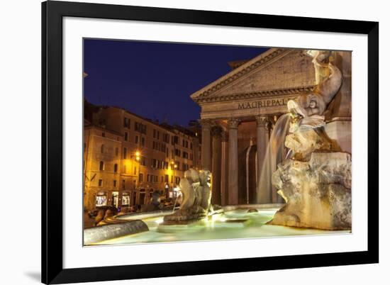 Piazza Della Rotonda and the Pantheon, Rome, Lazio, Italy, Europe-Julian Elliott-Framed Photographic Print