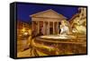 Piazza Della Rotonda and the Pantheon, Rome, Lazio, Italy, Europe-Julian Elliott-Framed Stretched Canvas