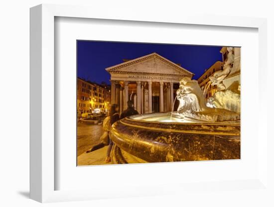 Piazza Della Rotonda and the Pantheon, Rome, Lazio, Italy, Europe-Julian Elliott-Framed Photographic Print