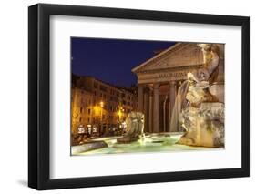 Piazza Della Rotonda and the Pantheon, Rome, Lazio, Italy, Europe-Julian Elliott-Framed Premium Photographic Print