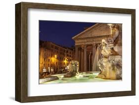 Piazza Della Rotonda and the Pantheon, Rome, Lazio, Italy, Europe-Julian Elliott-Framed Photographic Print