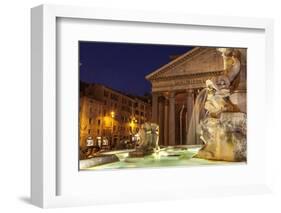 Piazza Della Rotonda and the Pantheon, Rome, Lazio, Italy, Europe-Julian Elliott-Framed Photographic Print