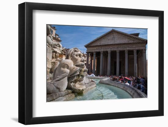 Piazza Della Rotonda and the Pantheon, UNESCO World Heritage Site, Rome, Lazio, Italy, Europe-Frank Fell-Framed Photographic Print