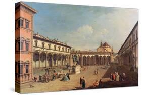 Piazza Della Santissima Annunziata, Florence-Bernardo Bellotto-Stretched Canvas