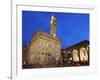 Piazza della Signoria and Palazzo Vecchio, Florence, UNESCO World Heritage Site, Tuscany, Italy-Vincenzo Lombardo-Framed Photographic Print