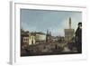 Piazza Della Signoria, Florence (1740-45)-Berthe Morisot-Framed Giclee Print